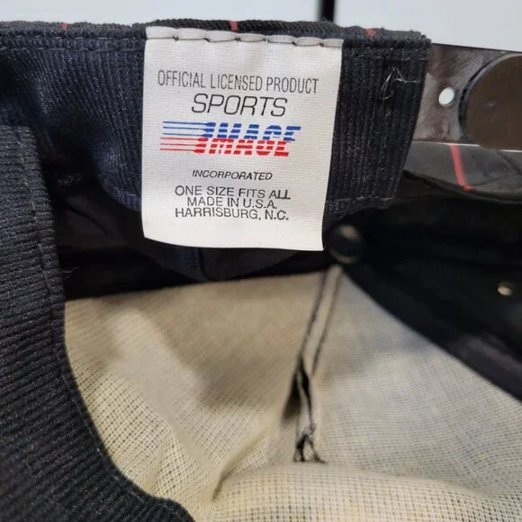 NASCAR Texaco Havoline Racing Davey Allison Pinstripe Red Black Hat OSFM NWOT - Picture 5 of 5